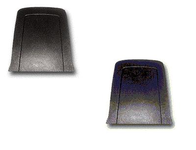 1966 1967 mustang front seat back trim panels, black abs plastic, 1 pair