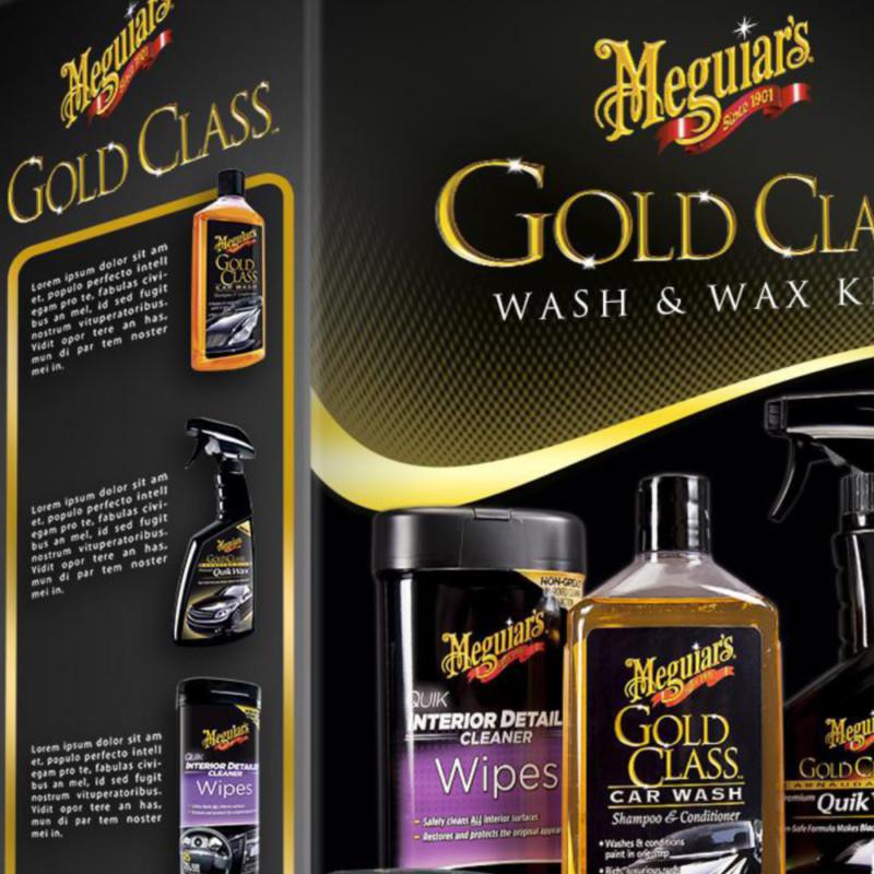 Meguiar's gold class wash and wax kit - g55114 w/ free applicator
