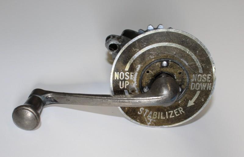 Vintage aircraft trim mechanism, waco, beech