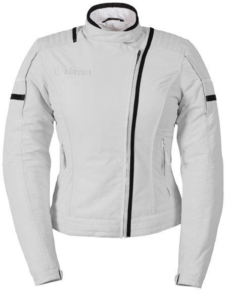Pokerun duchess womens white large textile mesh motorcycle riding jacket lrg lg