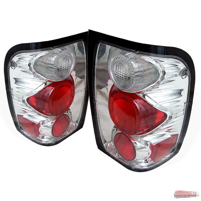 93-00 ford ranger chrome altezza style tail lights rear brake lamps replacement