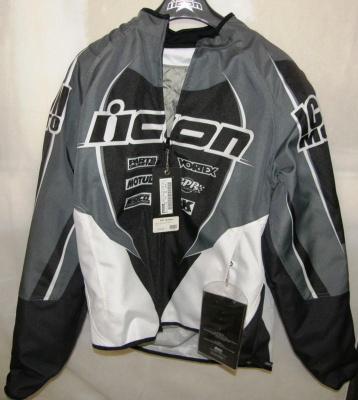 **new** icon hooligan ux jacket grey - xxl / 2xl - 2820-1177 with icon tag