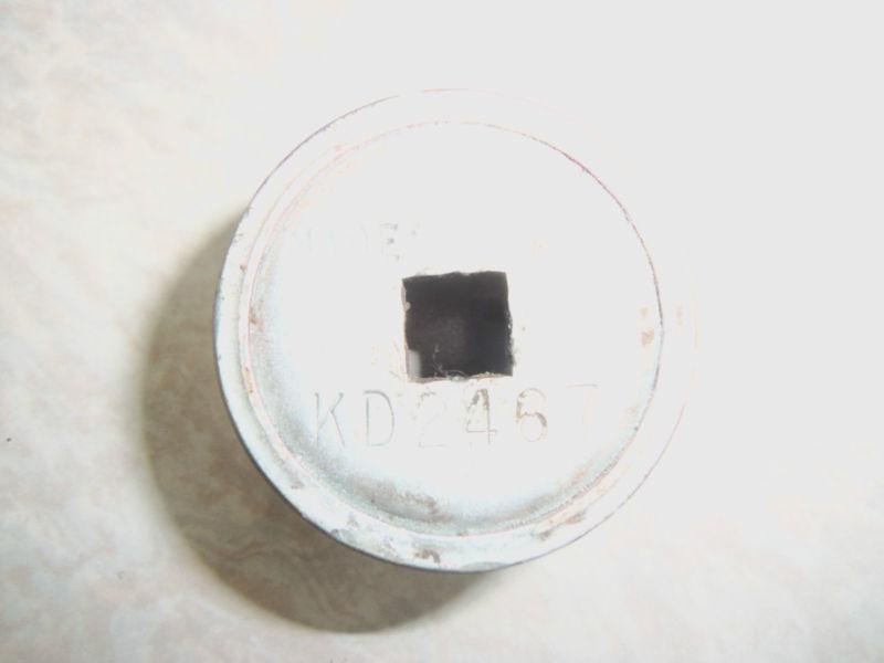 K-d tools 4wd spindle nut socket w/ 1/2" drive model #kd2467 1/2 & 3/4 ton truck