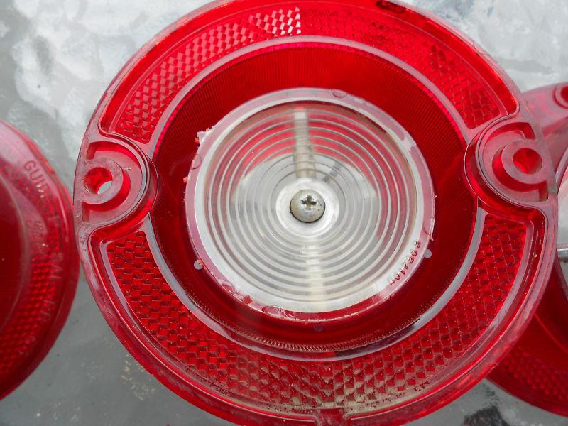 Original 1963 Chevy Impala Set of 6 Tail Lamp Lenses 3 Back up Lens , US $9.99, image 7