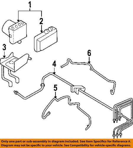 Ford oem 6f9z2c296aa abs-tube assembly