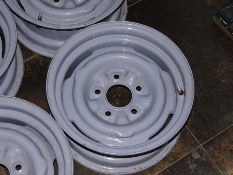 1955 56 CHEVROLET STEEL WHEELS (SET OF 4) 15