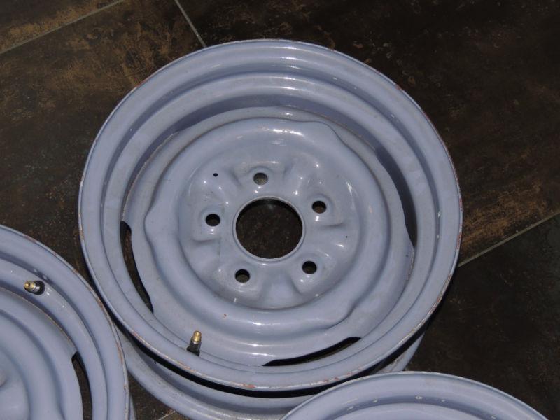 1955 56 CHEVROLET STEEL WHEELS (SET OF 4) 15