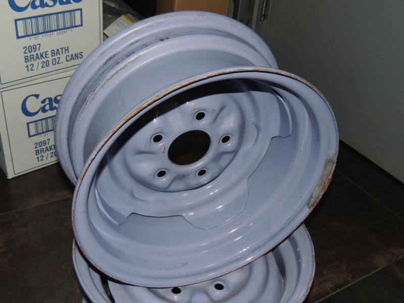 1955 56 CHEVROLET STEEL WHEELS (SET OF 4) 15