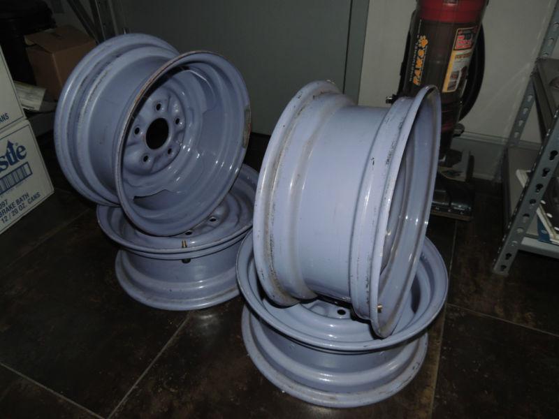 1955 56 CHEVROLET STEEL WHEELS (SET OF 4) 15