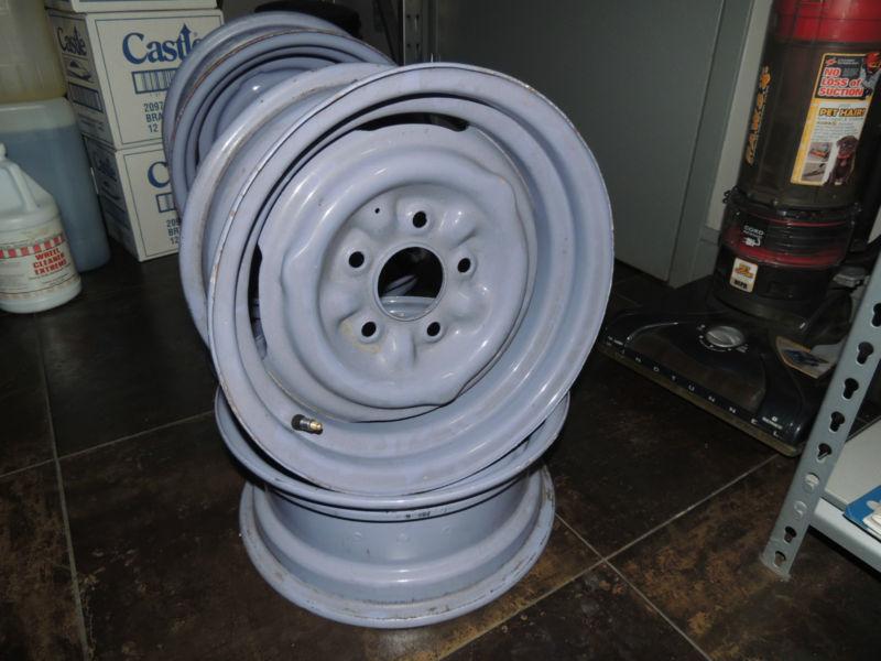 1955 56 CHEVROLET STEEL WHEELS (SET OF 4) 15