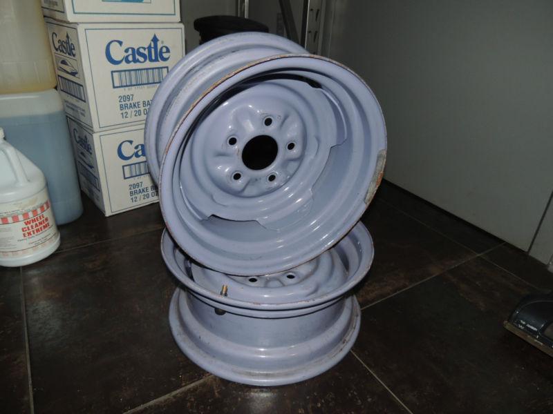 1955 56 CHEVROLET STEEL WHEELS (SET OF 4) 15