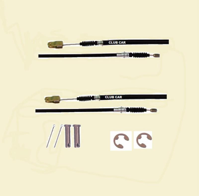 Sell CLUB CAR BRAKE CABLE SET WITH CLEVIS PINS & CLIPS 2000 UP DS CARTS