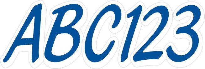 Stiffie Whipline Solid WLS03 Boat Hull ID Number Decal Blue White Registration, US $7.99, image 3