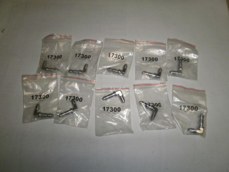 10 pack -3 an male 90º elbow bulkhead 37ºflare polished fuel oil air fitting