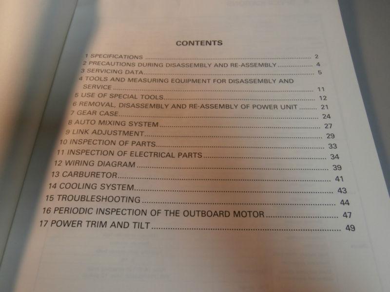 Nissan Marine NS120A NS140A Outboard Motor Service Repair Manual M-468, US $48.00, image 2