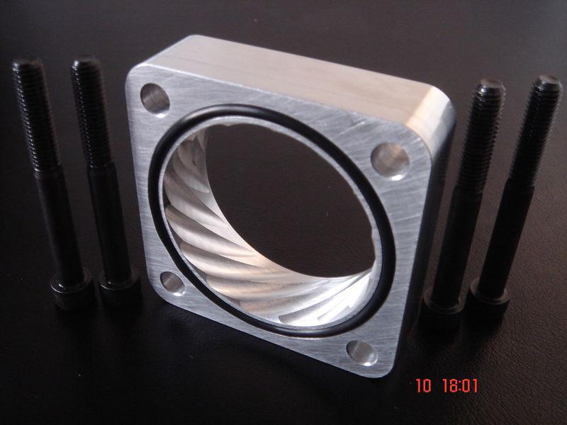 Silver 1993-1998 nissan altima 2.4l throttle body spacer