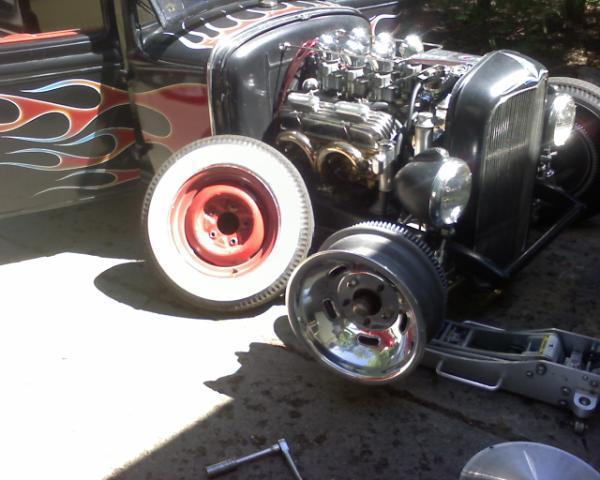 Set of 4 Halibrand Kidney Bean Wheels Rims Mags Vintage Hot Rod 1932 Ford SCTA, US $4,500.00, image 3