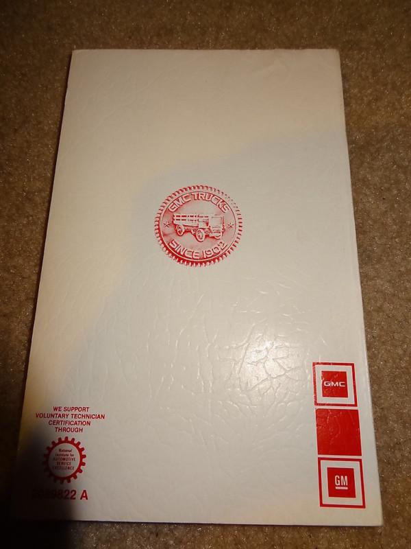 NOS 1982 82 gmc brigadier astro general owners drivers manual semi truck COE, US $9.95, image 2
