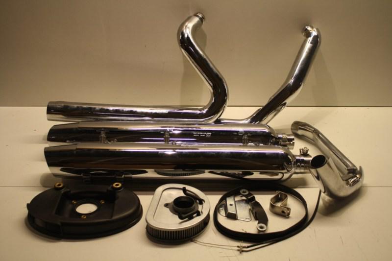 Harley davidson touring full exhaust system mufflers 2009-