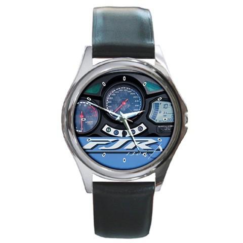 Hot customize yamaha fjr 1300 speedometer sport leather metal watch