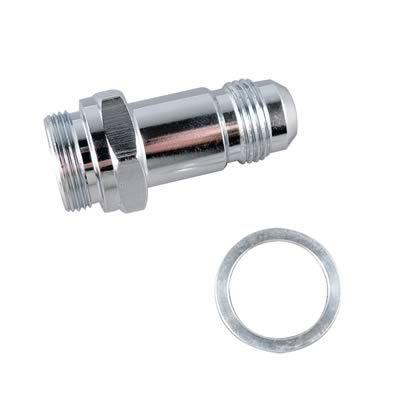 Fragola fitting carb inlet straight male -6 an to 7/8-20" male thread chrome ea