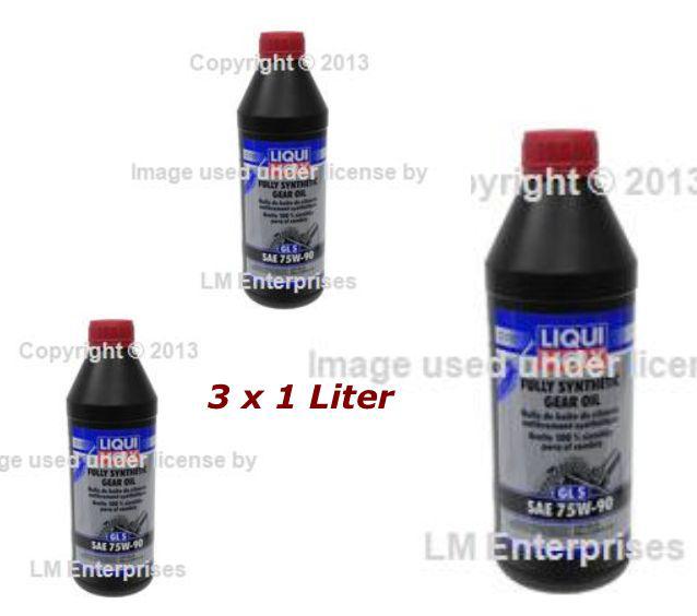 Gear oil - sae 75w-90 fully synthetic - 3 x 1 liter - liqui moly
