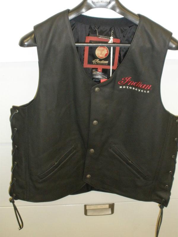 Sell Men's Indian Motorcycle Leather Vest / XLarge (XL) / NWT in
