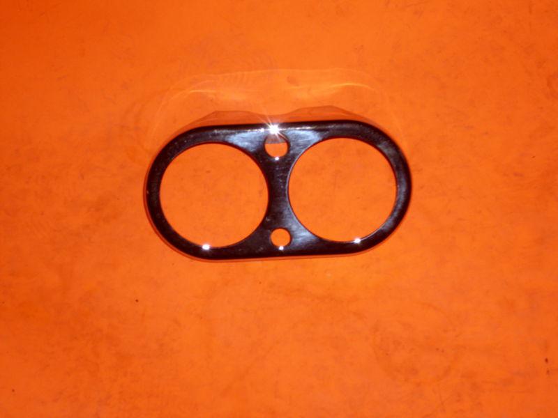 Purchase CUSTOM CHROME DUAL GAUGE MOUNTING BRACKET in Plymouth