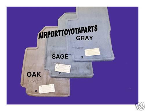 1997 to 2001 toyota genuine camry floor mats in oak tan