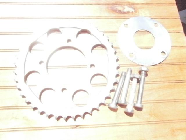 Rare1965 honda cl77 305 scrambler rear hub 40 tooth sprocket nut retainer bolts