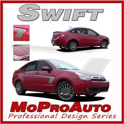 Swift ford focus side vinyl graphic professional vinyl decals stripes 2008 901