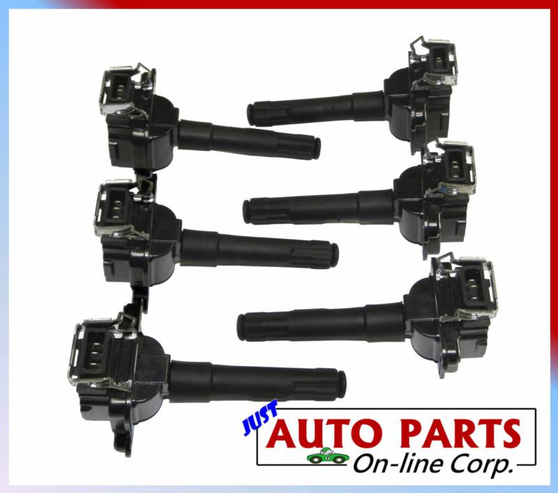 Set of 6 ignition coils audi a6 quattro 00-03 v6 2.7l a8 quattro s4 00-02 2.7l