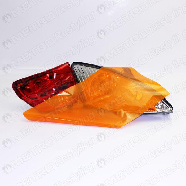 Sell 24in x 12in Gloss ORANGE Smoke Headlight Lens Tint Vinyl Film