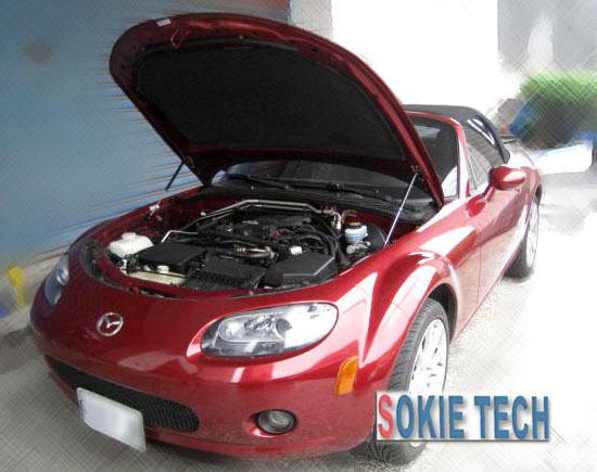 06 07 08 09 miata mx5 black color gas hood shock damper lifter kit d2o6