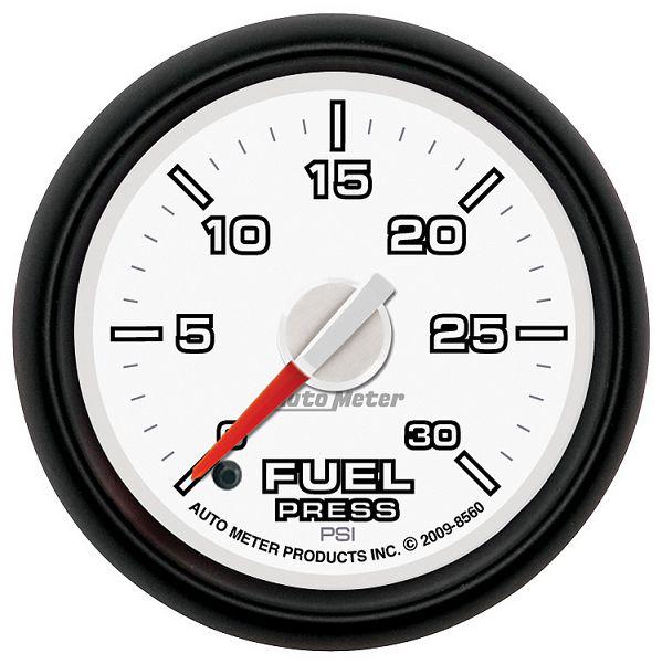 Auto meter 8560 dodge factory match 2 1/16" electric fuel press. gauge 0-30  psi
