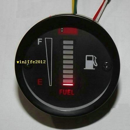 2013 New 12V Fuel Level Gauge/Blue Led Fuel Meter Car/Motorcycle, US $19.99, image 2