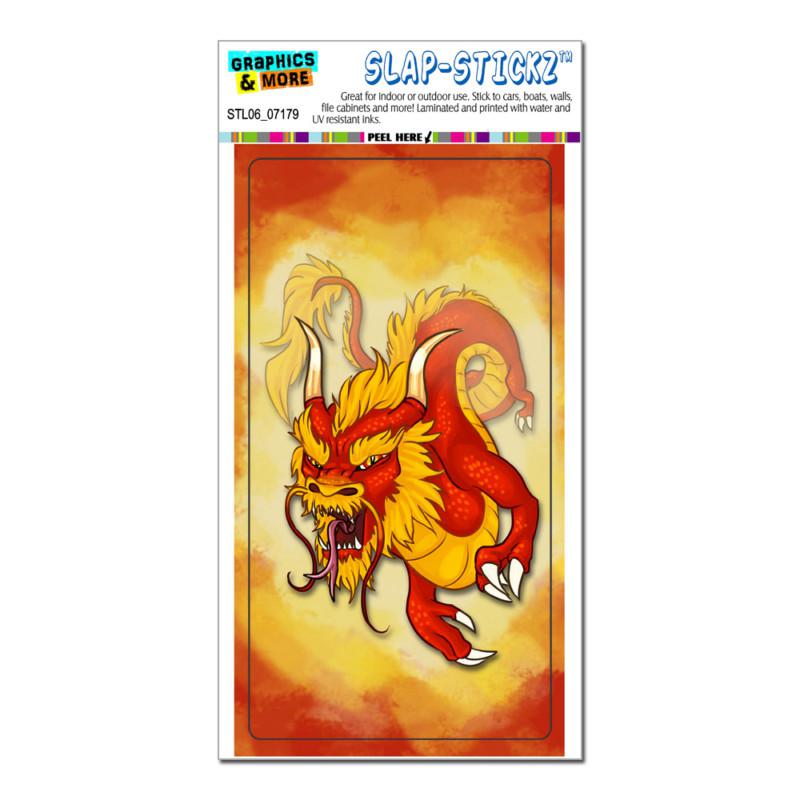 Chinese dragon - red serpent - asian - slap-stickz™ window locker bumper sticker