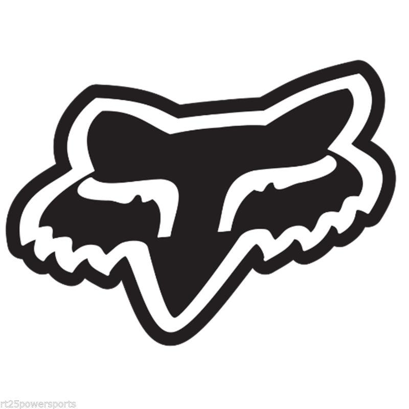 New fox racing foxhead 4" sticker decal  black