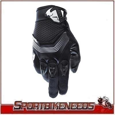 Thor core solid black white gloves new small sm
