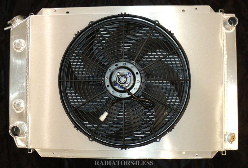 Sell NEW 3 ROW ALL ALUMINUM RADIATOR W/ SHROUD & 16" FAN 19801993 FORD