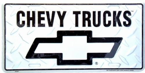 Chevy truck chevrolet license plate