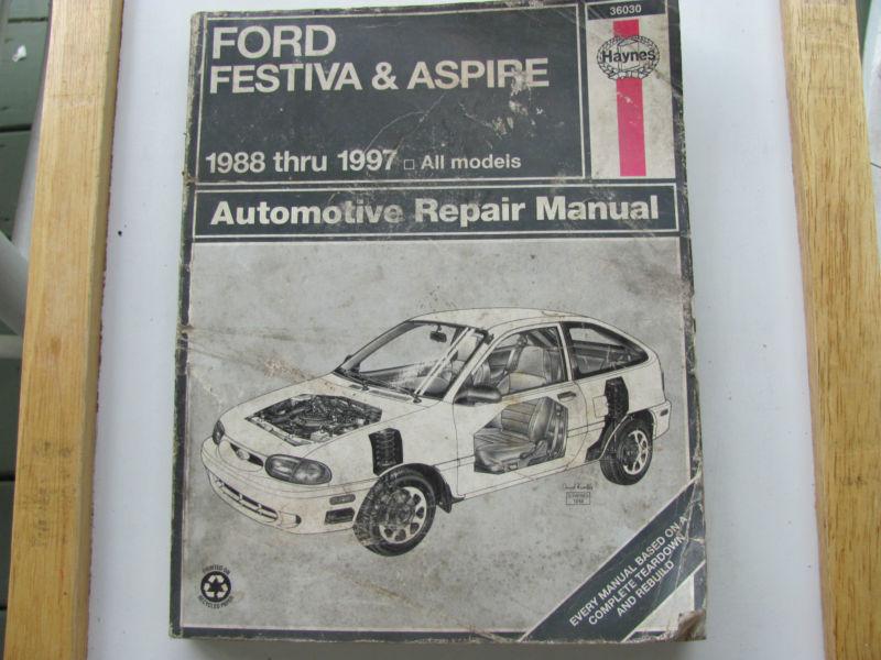 Purchase FORD FESTIVA & ASPIRE 1988 THRU 1997 ALL MODELS HAYNES Repair