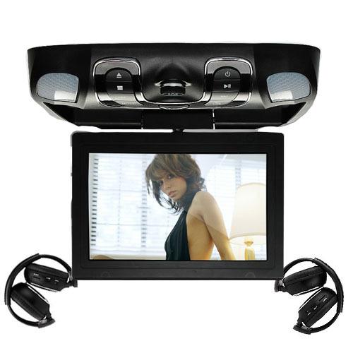 15.6" roof mount car dvd player support game sd card ir transmitter+headphone