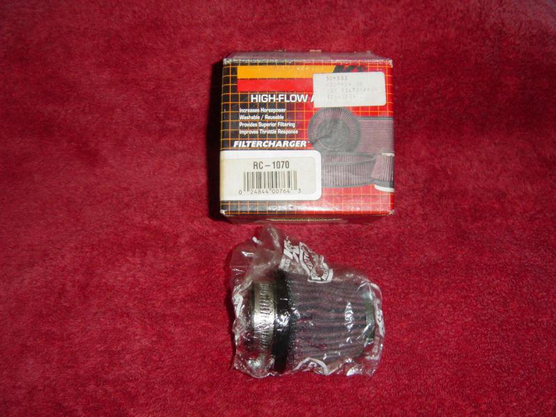 K&n rc-1070 heavy duty premium universal air filter w/chrome backing