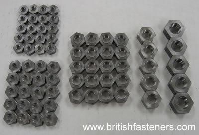 Bscycle cei britsh whitworth 26 tpi steel nut pack for motorcycles bsa triumph