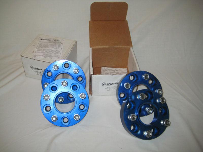 Purchase SPIDERTRAX OffRoad Wheel Spacer / Pair / Blue / Jeep / 5 On 4.