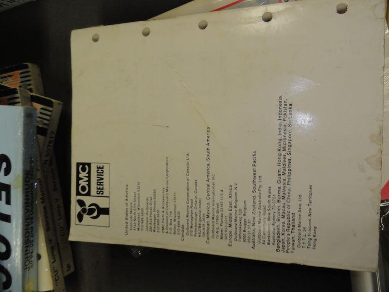 Evinrude Johnson CU 1987 35a Thru 55 Factory Service Manual, US $25.00, image 2