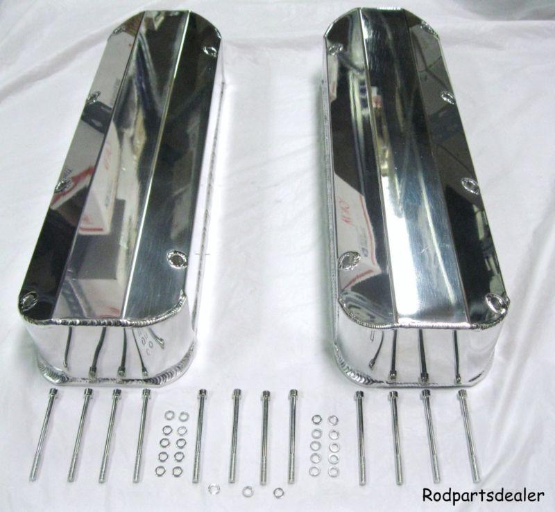 Ford polished tall fabricated valve covers long bolt 383-429-460 big block