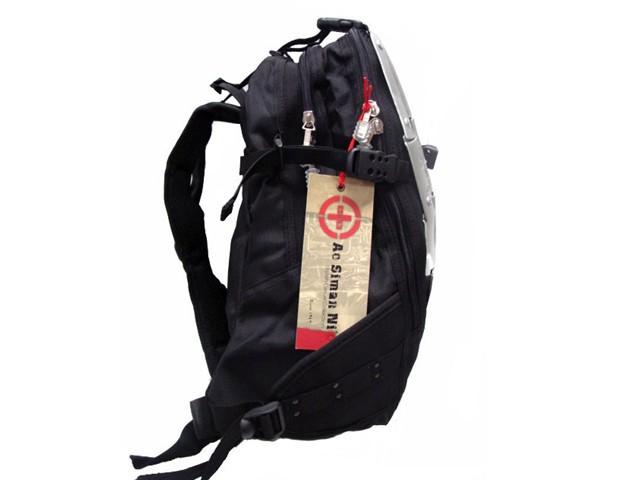 Motorcycle ALUMINUM ARMOR Backpack Back Pack Spine Protector Black Riding Bag, US $39.95, image 3