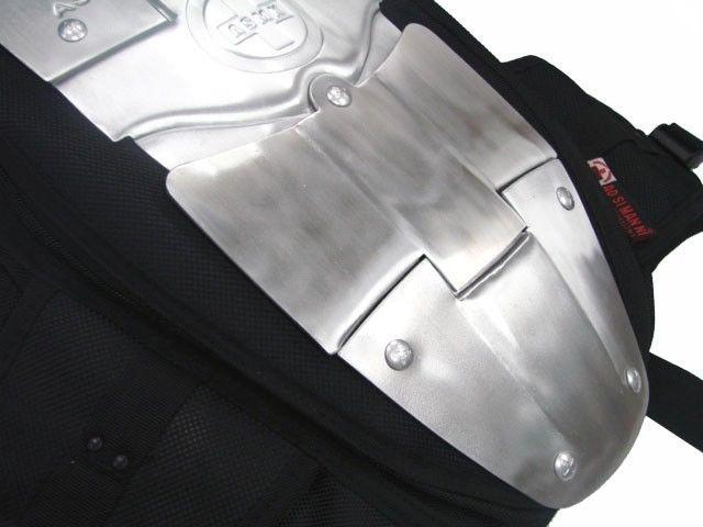 Motorcycle ALUMINUM ARMOR Backpack Back Pack Spine Protector Black Riding Bag, US $39.95, image 6